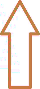 Up Arrow Icon Style vector