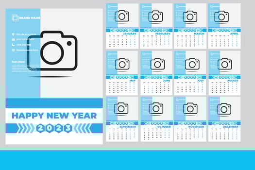 wall Calendar Template 2023 vector