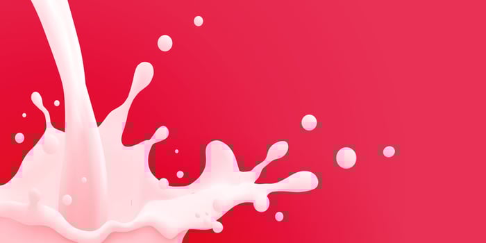 Milk jet background, milky splash, vector realistic liquid white splash on isolated background. 3d illustration.