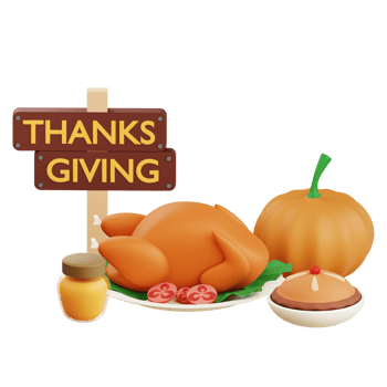 3D Thanksgiving Icon Illustration png