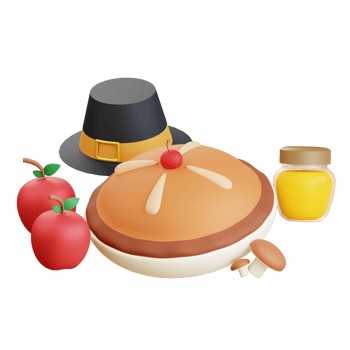 3D Thanksgiving Icon Illustration png