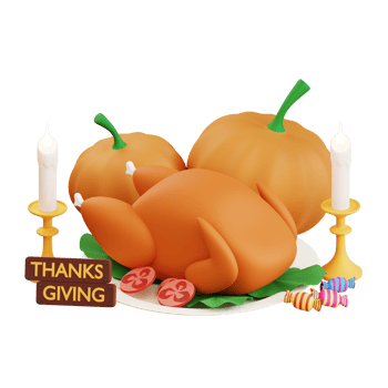 3D Thanksgiving Icon Illustration png