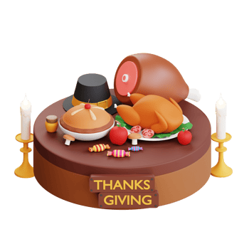 3D Thanksgiving Icon Illustration png