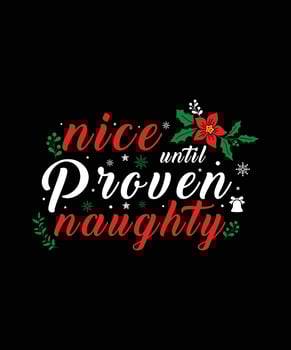 nice Christmas T-shirt Design SVG vector