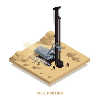 Well Drilling Composition vector