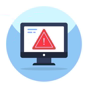 Modern design icon of system error vector