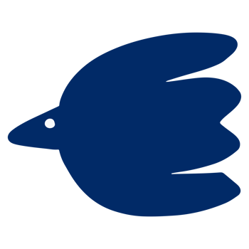 Bird cloud in naive style illustration design. png