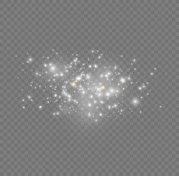White sparks glitter special light effect. Vector sparkles. Christmas abstract dust. Sparkling magic dust particles effect. Sparkling texture. Stardust sparks