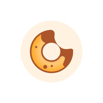 BakerySwap BAKE token icon isolated on white background. vector
