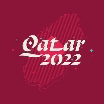 Qatar 2022 theme banner. vector