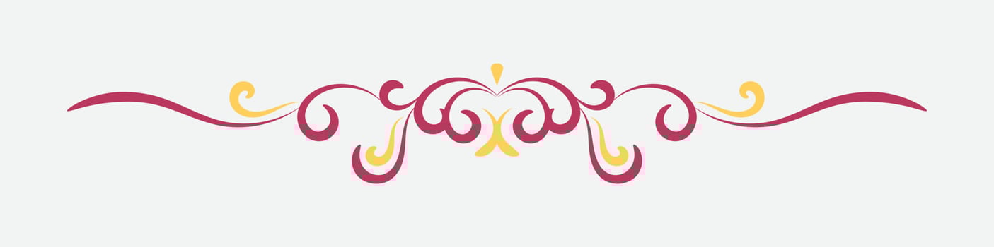 Free Text And Page Divider with retro style vector