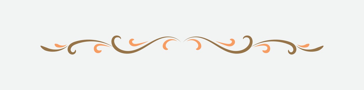 Free Text And Page Divider with retro style vector