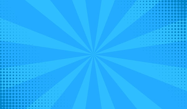 blue halftone comic cartoon background vector