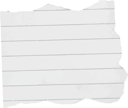 torn note paper background for element design png