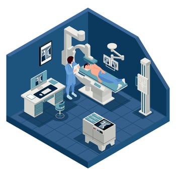 X-ray Isometric Composition vector