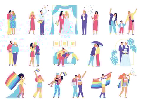 Lgbt Icon Set vector