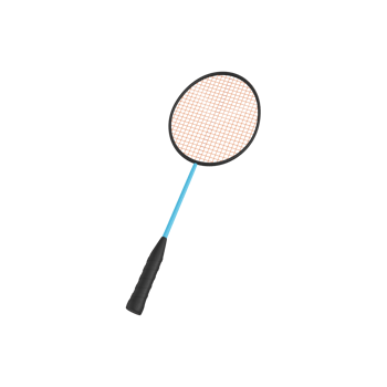 Badminton racket 3d illustration png