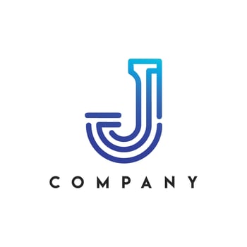 Jefferson Logo, J letter based Logo vector