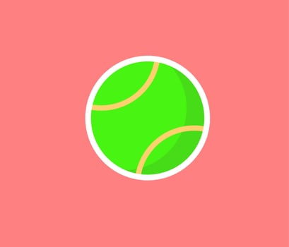 tennis ball clipart vector