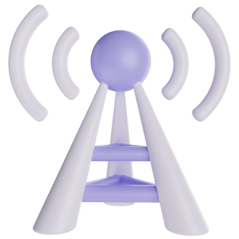 Network Pole 3D Render Icon png