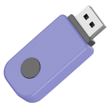 Flash Drive 3D Render Icon png