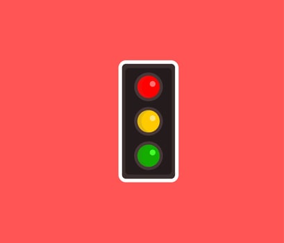 Traffic light design clipart vector