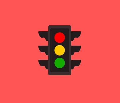 head Traffic light vector