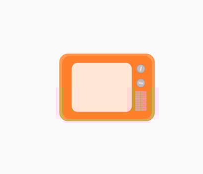 television old classic vector