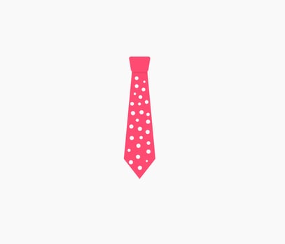 pink polcadot tie vector