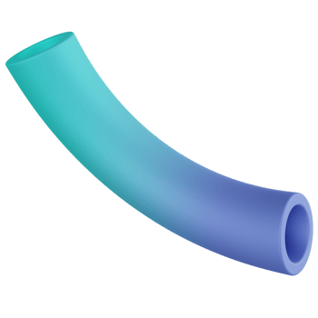 Quarter Torus 3D Render Icon png