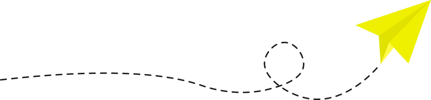 Dashed Line Paper Airplane Route png