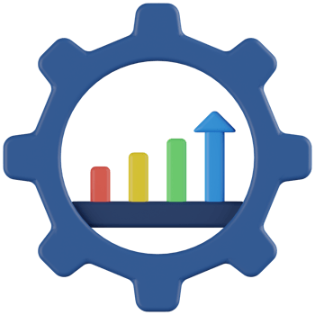 Bar Chart 3D Render Icon png