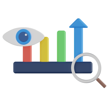 Analysis Insight 3D Render Icon png