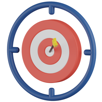 Dartboard 3D Render Icon png