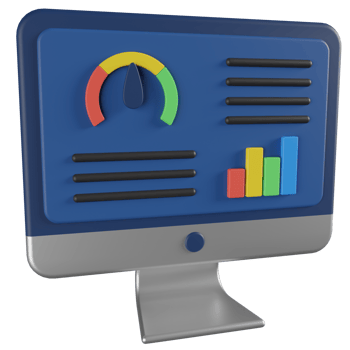 Dashboard 3D Render Icon png