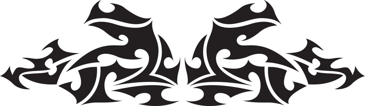 Tribal tattoo element vector
