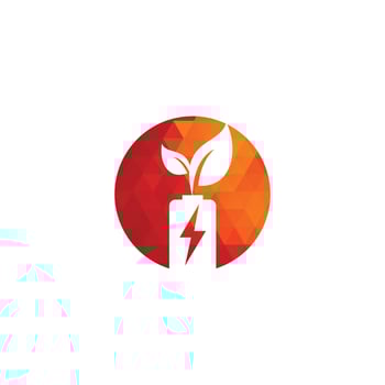 Battery leaves vector logo design. Battery and leaf icon natural energy symbol design element logo template