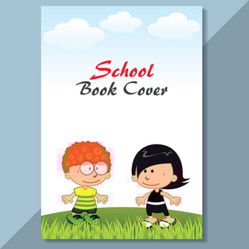 School Cover design kids cover vector