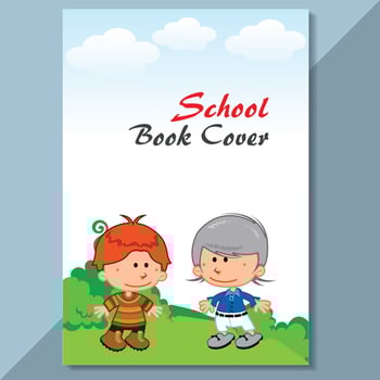 School Cover design kids cover vector