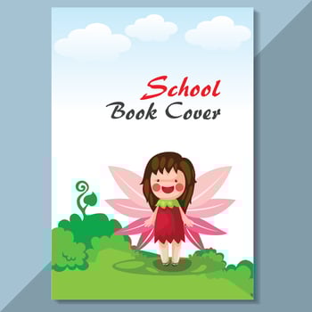School Cover design kids cover vector
