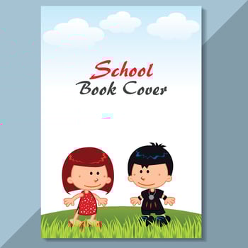 School Cover design kids cover vector