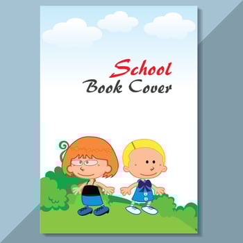 School Cover design kids cover vector