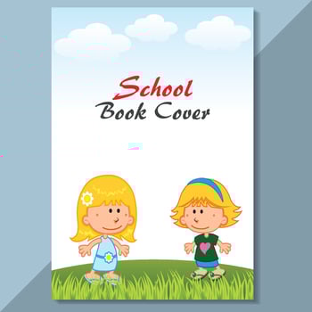 School Cover design kids cover vector