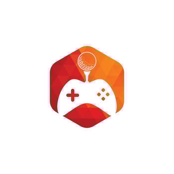 Golf game logo design template. Golf Game Icon Logo Design Element vector