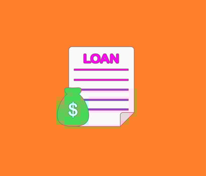 loan document paper icon vector
