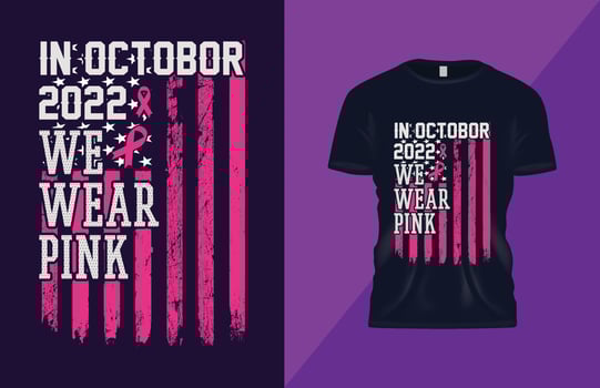 Pink Day T Shirt vector