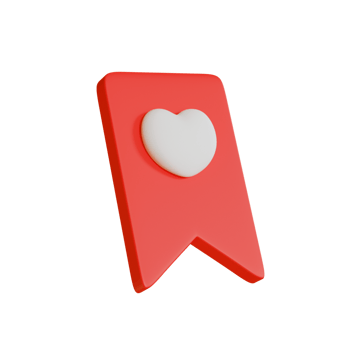 3d bookmark icon for website png