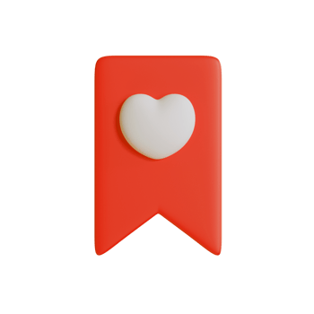 3d bookmark icon for website png