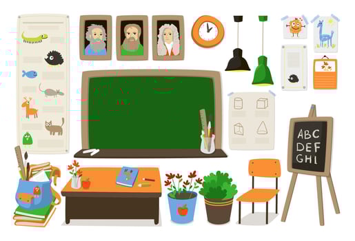 Back to school illustration. vector