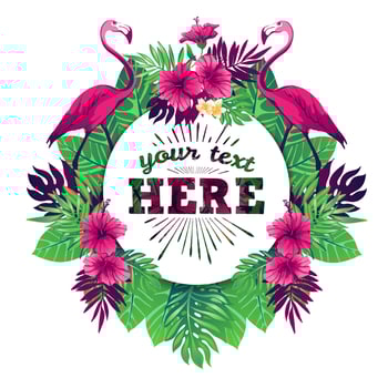 Tropical vector illustration.